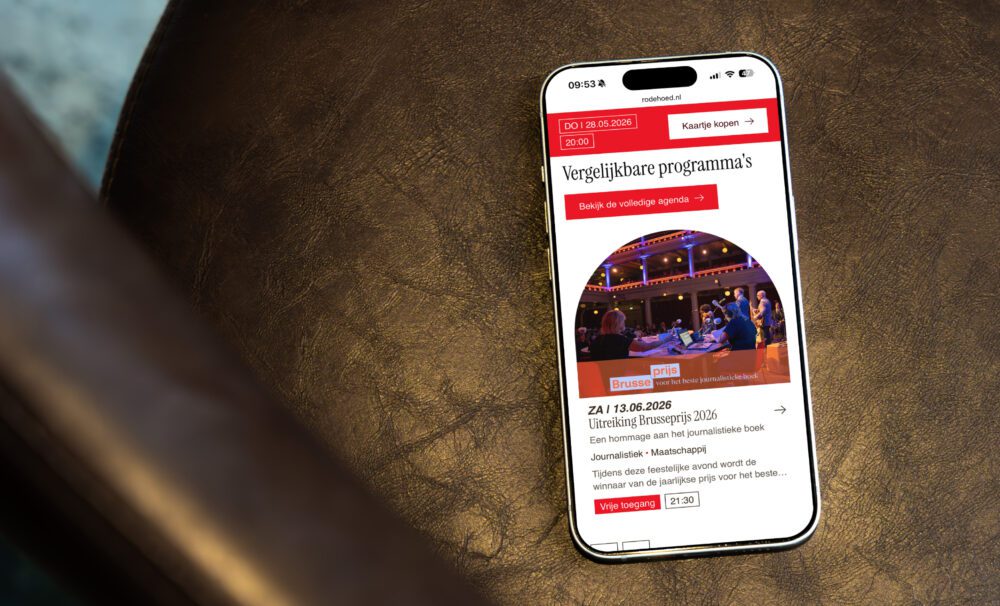 Filament project voor Rode Hoed mobiel krachtig digital design